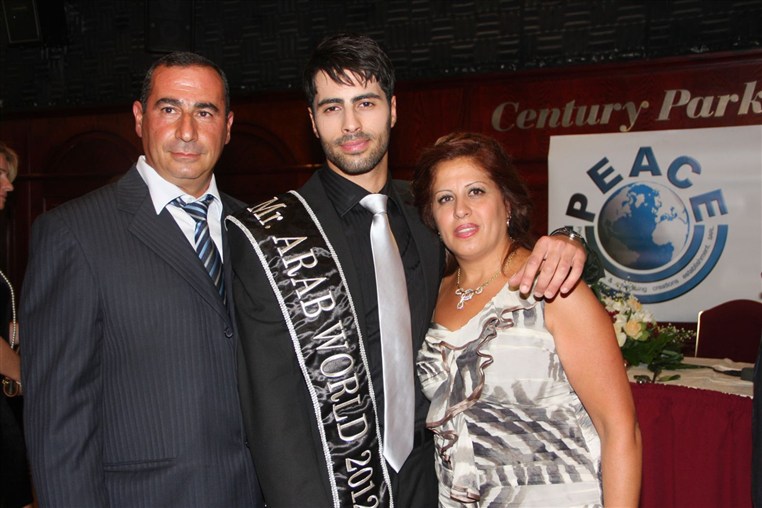 Press conference of Mr Arab world 2012